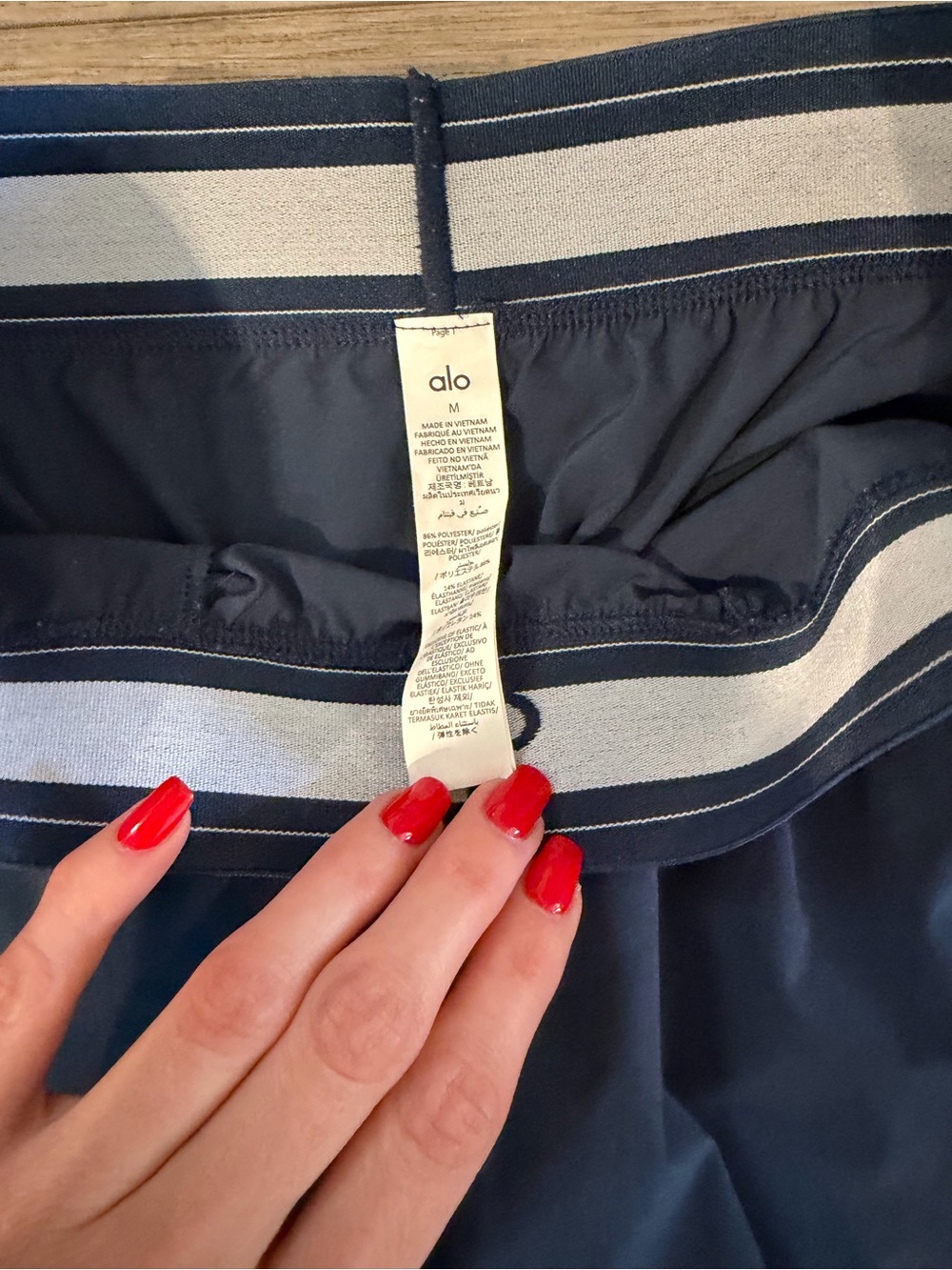ALO YOGA | medium | Suit Up Trouser - Navy - Picture 8 of 8